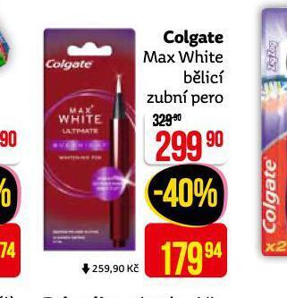 Teta Colgate max white bělicí zubní pero nabídka