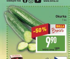 Billa Okurka nabídka
