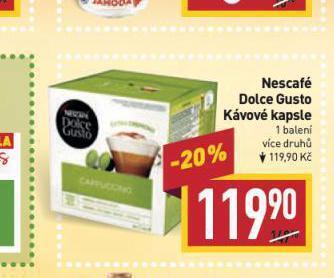 Billa Kávové kapsle dolce gusto nabídka