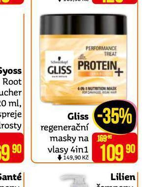 Teta Gliss regenerační masky na vlasy nabídka