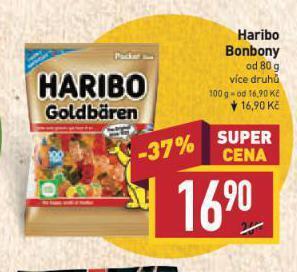 Billa Haribo bonbony nabídka