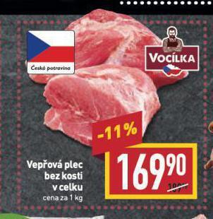 Billa Vepřová plec bez kosti nabídka