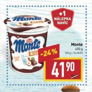 Billa Monte nabídka