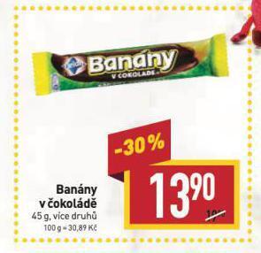 Billa Banány v čokoládě nabídka