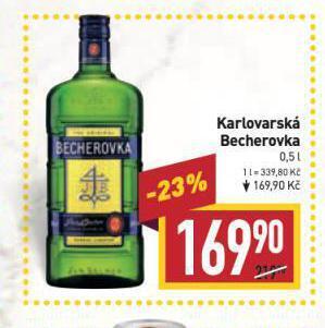 Billa Becherovka nabídka