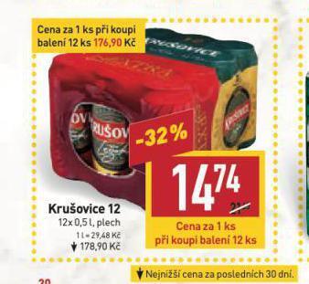 Billa Pivo krušovice nabídka