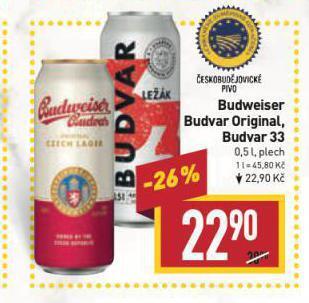 Billa Pivo budweiser budvar nabídka