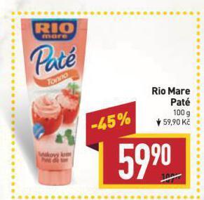 Billa Rio mare paté nabídka