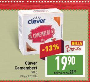 Billa Camembert nabídka