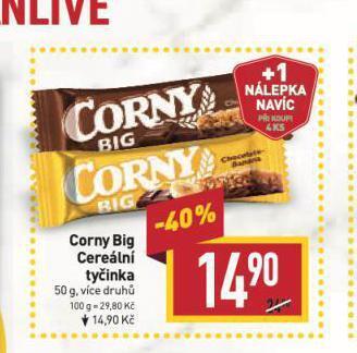 Billa Corny big cereální tyčinka nabídka