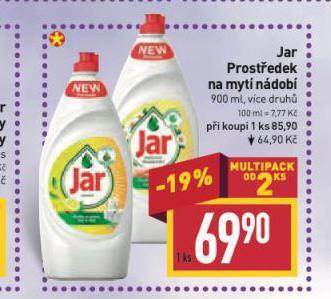 Billa Jar prostředek na nádobí nabídka