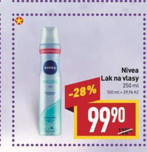 Billa Nivea lak na vlasy nabídka