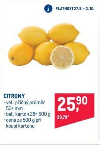 Makro CITRONY nabídka