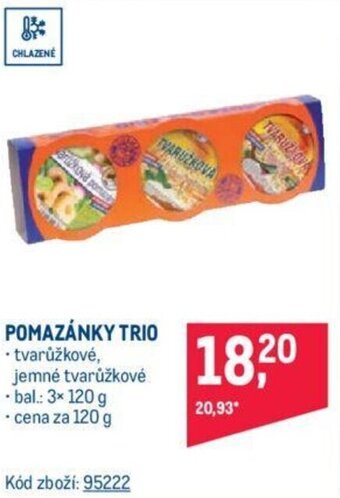 Makro POMAZÁNKY TRIO nabídka