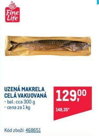 Makro UZENÁ MAKRELA CELÁ VAKUOVANÁ nabídka