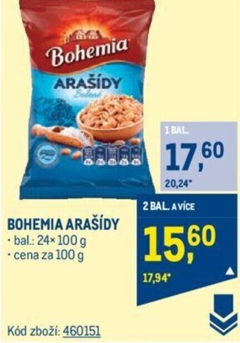 Makro BOHEMIA ARAŠÍDY nabídka