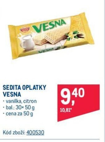 Makro SEDITA OPLATKY VESNA nabídka