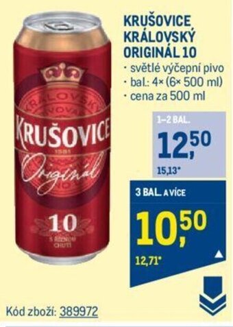 Makro KRUŠOVICE KRÁLOVSKÝ ORIGINÁL 10 nabídka