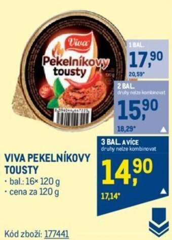 Makro VIVA PEKELNÍKOVY TOUSTY nabídka
