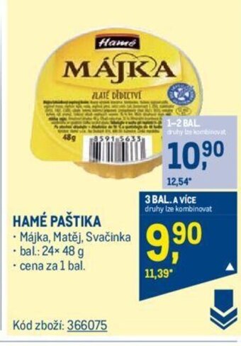 Makro HAMÉ PAŠTIKA nabídka