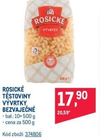 Makro ROSICKÉ TĚSTOVINY VÝVRTKY BEZVAJEČNÉ nabídka