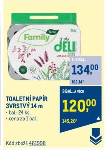 Makro TOALETNÍ PAPÍR 3VRSTVÝ 14 m nabídka