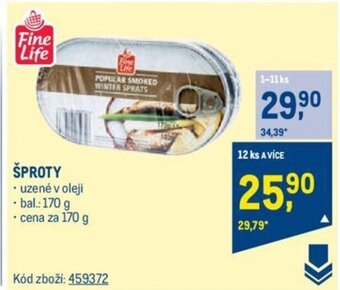 Makro ŠPROTY nabídka