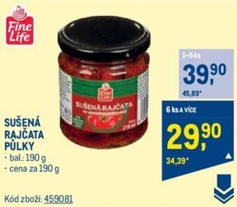 Makro SUŠENÁ RAJČATA PŮLKY nabídka