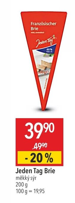 Globus Jeden Tag Brie měkký sýr nabídka