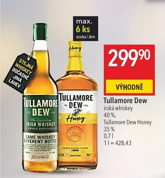 Globus Tullamore Dew irská whiskey nabídka