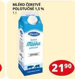 Flop Mléko čerstvé polotučné 1,5% 1l nabídka