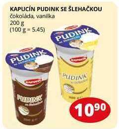 Flop Kapucín pudink se šlehačkou čokoláda, vanilka 200 g nabídka