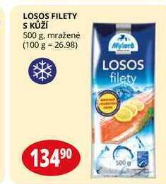 Flop Losos filety s kůží 500 g nabídka