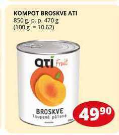 Flop Kompot broskve ati 850 g. p. p. 470 g nabídka