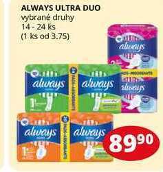 Always ultra duo vybrané druhy 14-24 ks