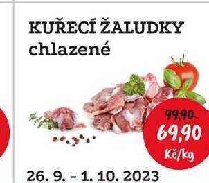 RABBIT řeznictví Kuřecí žaludky chlazené 1kg nabídka