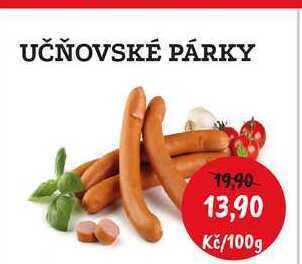 RABBIT řeznictví Učňovské párky 100g nabídka