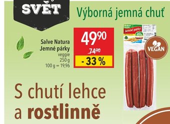 Globus Salve Natura Jemné párky nabídka
