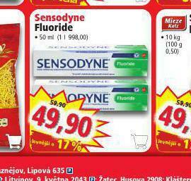 Sensodyne fluoride zubní pasta
