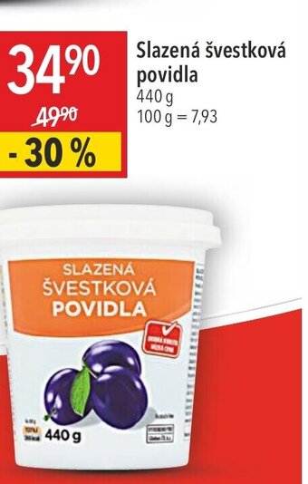 Slazená švestková povidla