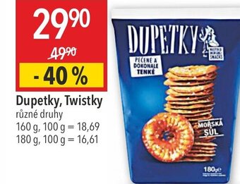 Dupetky, Twistky