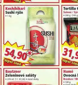 Norma Sushi rýže nabídka