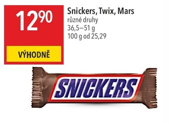 Globus Snickers, Twix, Mars nabídka