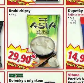 Norma Krabí chipsy nabídka