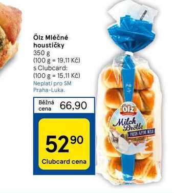 Tesco Ölz mléčné houstičky 350 g nabídka