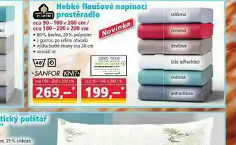 Norma Hebké flaušové napínací prostěradlo nabídka