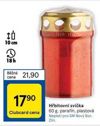 Tesco Hřbitovní svíčka 60 g nabídka