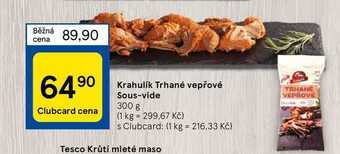 Tesco Krahulík trhané vepřové sous-vide 300 g nabídka