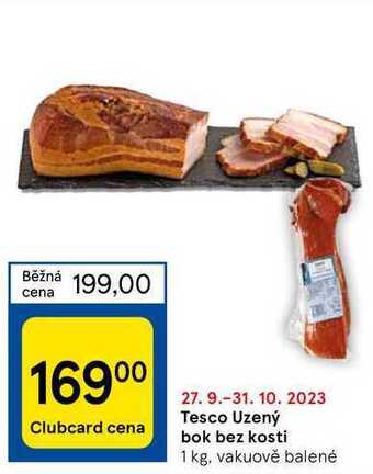 Tesco Tesco uzený bok bez kosti 1 kg nabídka