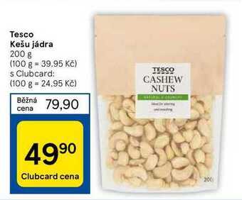 Tesco Tesco kešu jádra 200 g nabídka